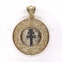 Medalla Cruz Caravaca Plata Dorada 1751PL