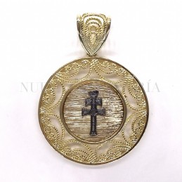 Medalla Cruz Caravaca Plata Dorada 1752PL